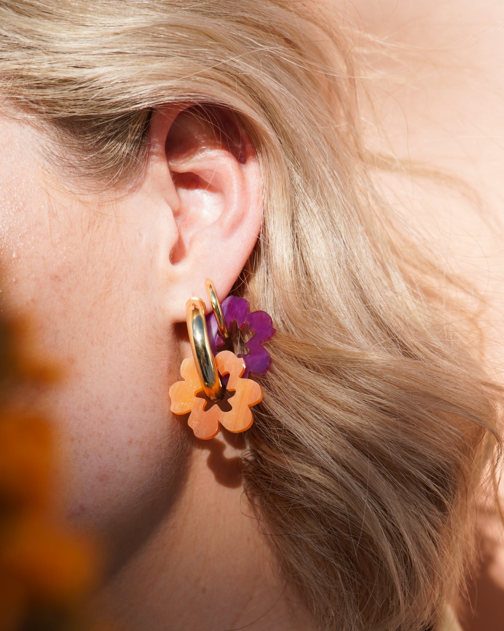 Daisy Thick Hoops