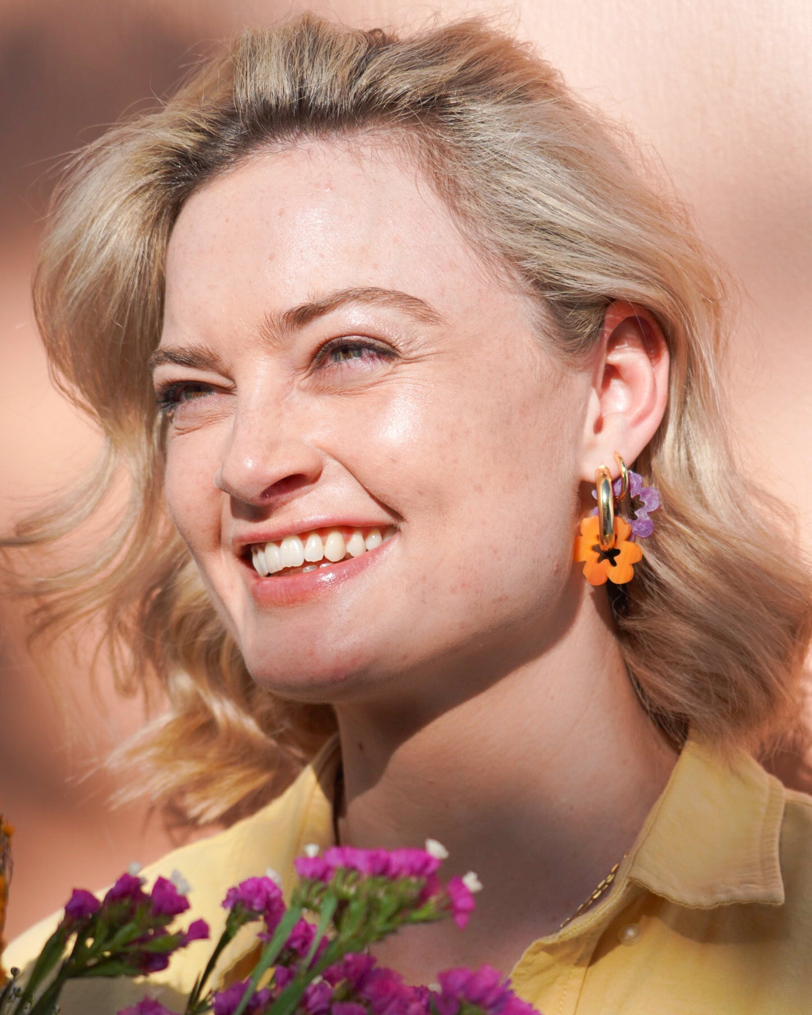 Daisy Thick Hoops