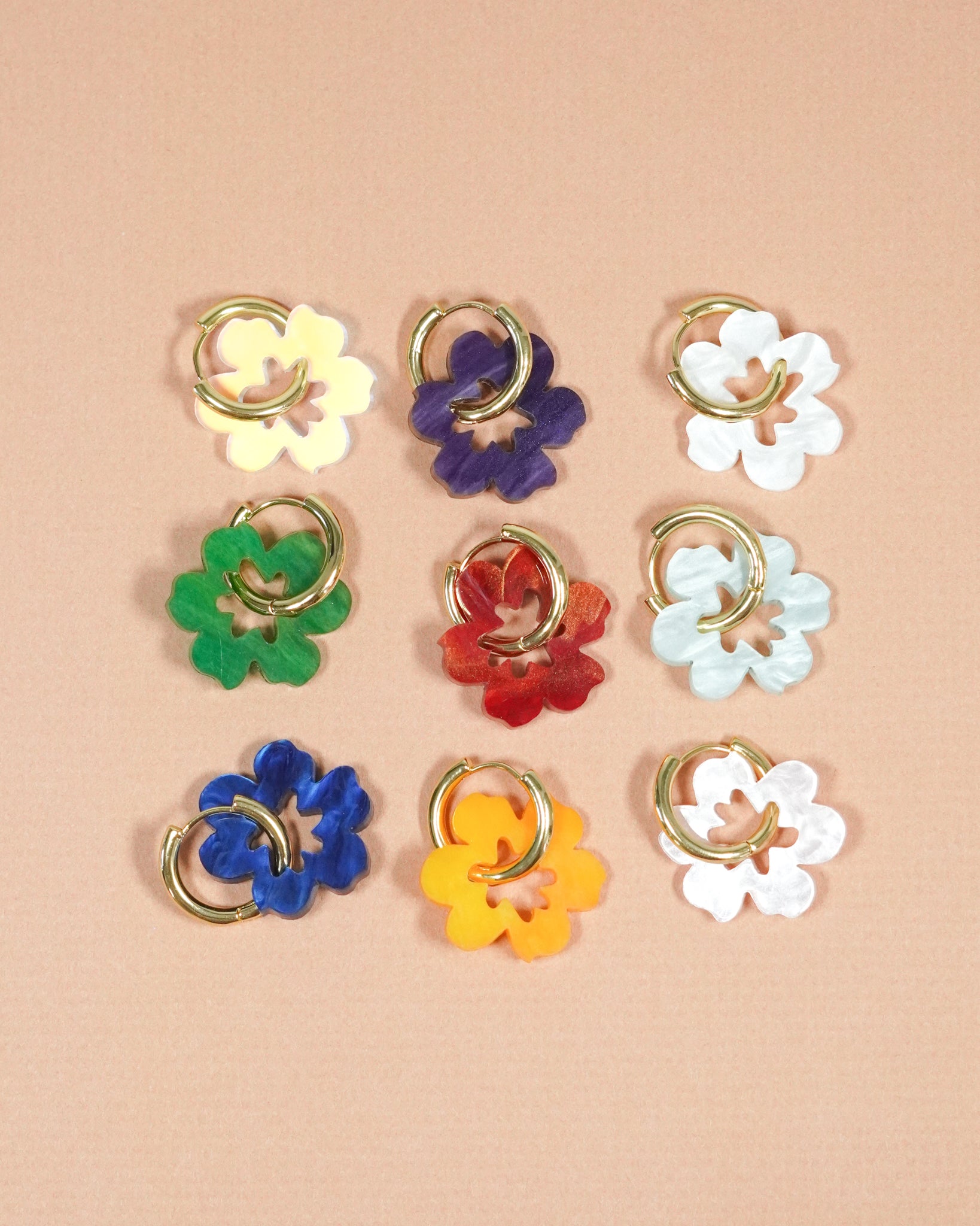 Daisy Hoops & Sleepers