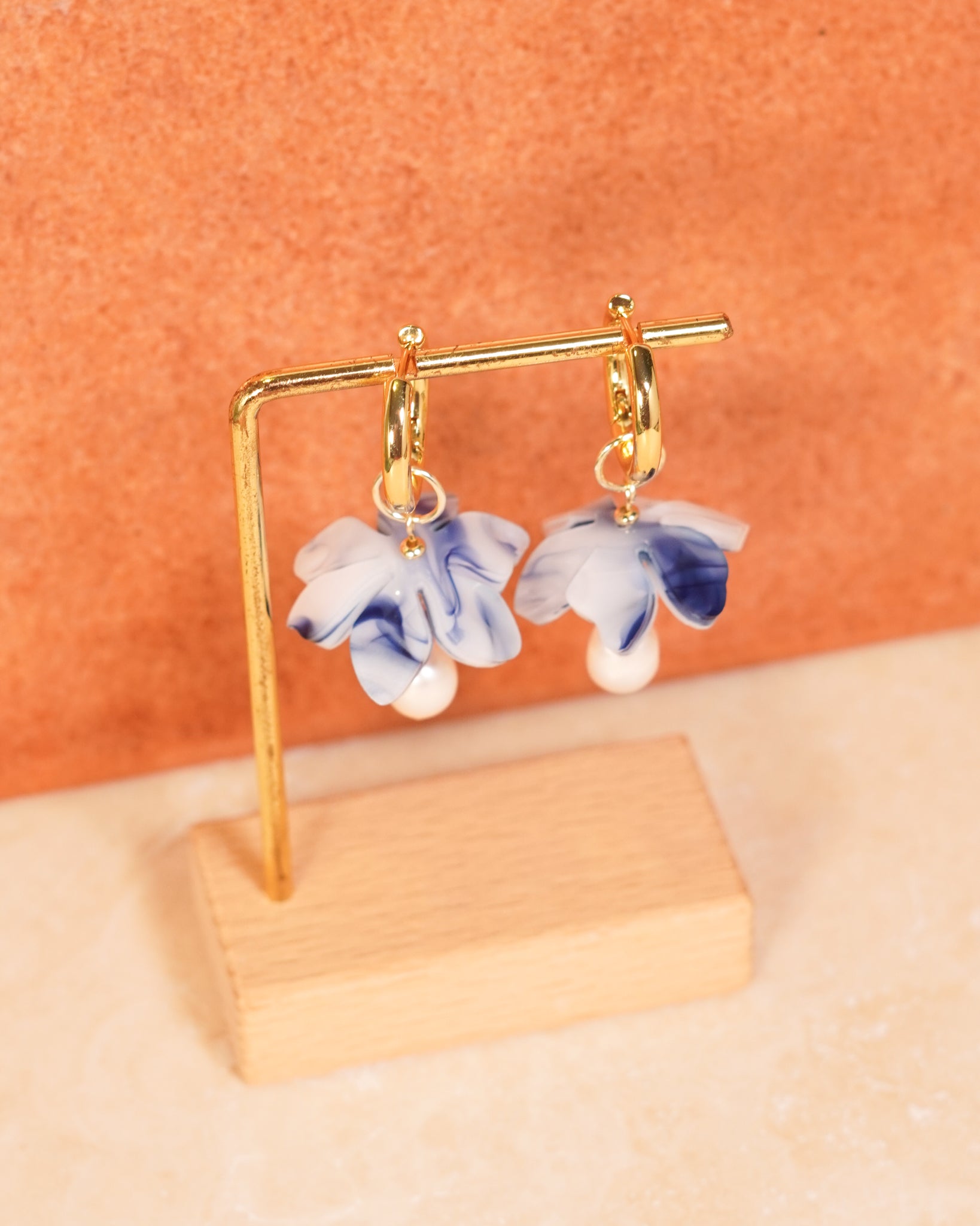Evermore Blooms ~ Navy Marble