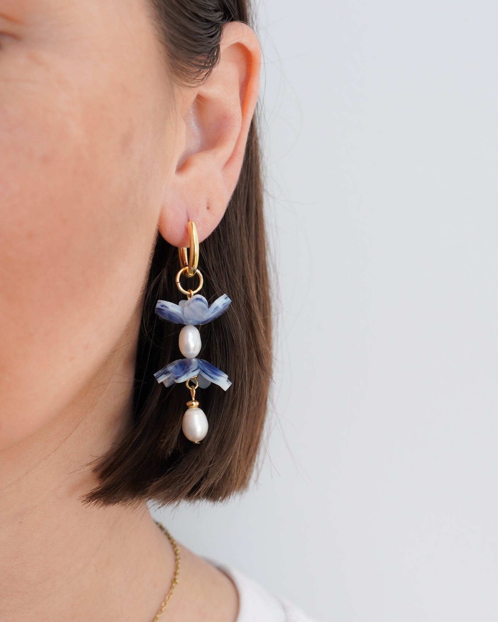 Eternal Blooms ~ Navy Marble