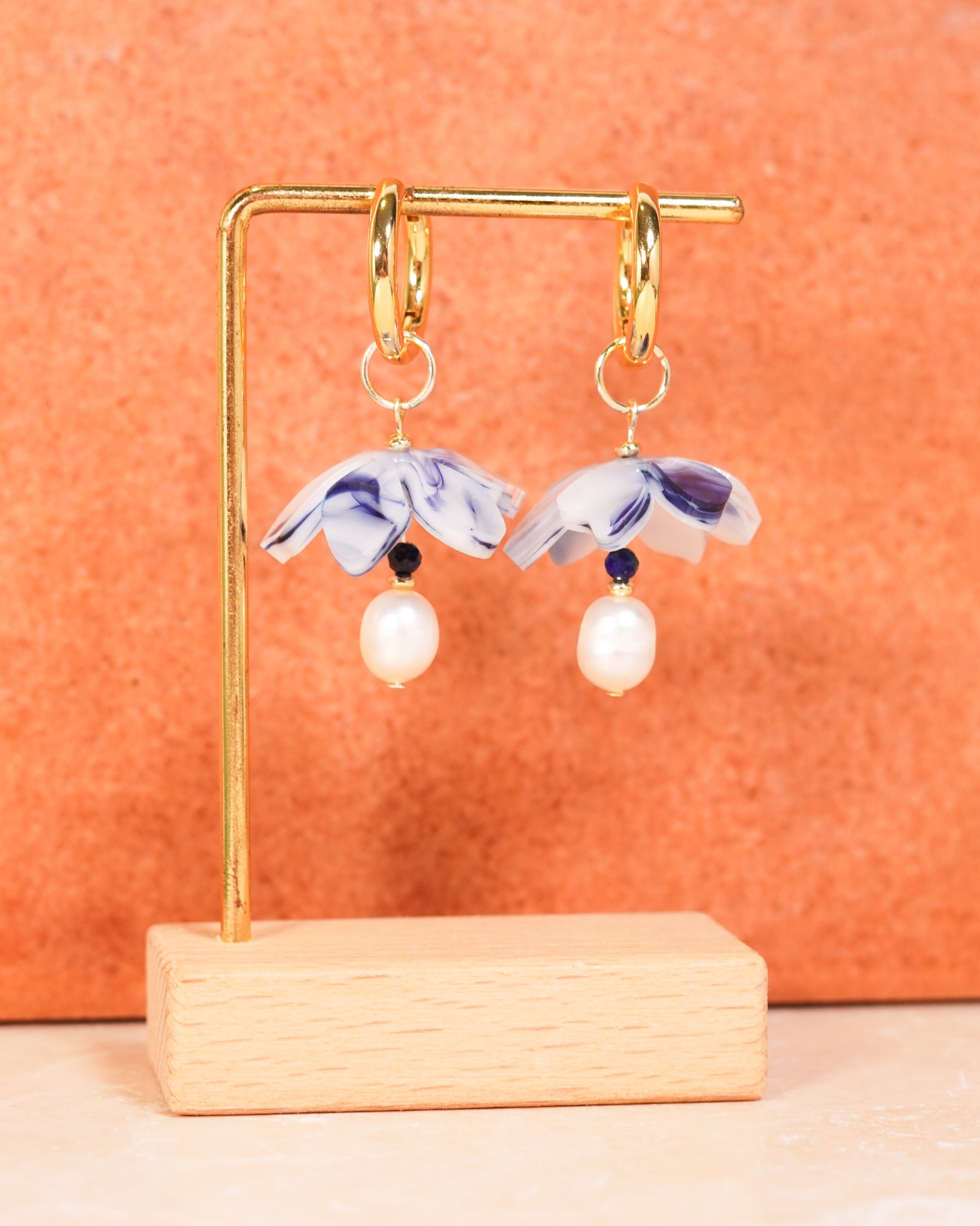 Evermore Blooms ~ Navy Marble